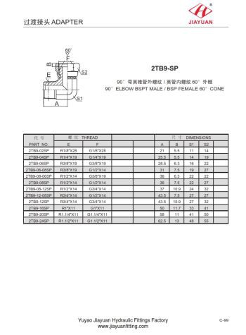 Lakat BSPT muški BSPP okretni adapter
